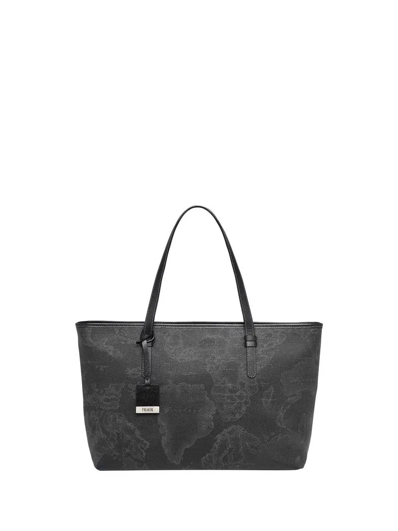 Alviero Martini Borsa Shopper Donna Geo Black Grande Nero