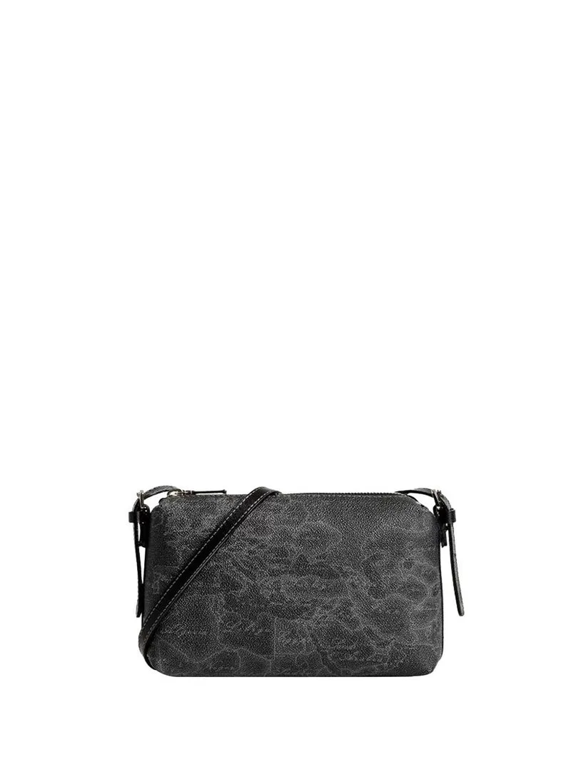 Alviero Martini Borsa A Tracolla Donna Motivo Geo Black Nero