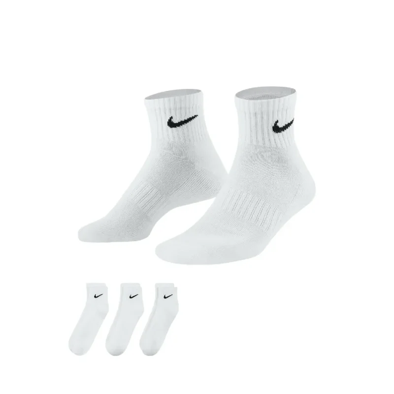 Everyday Cush Ankle Socks 3 Pairs White