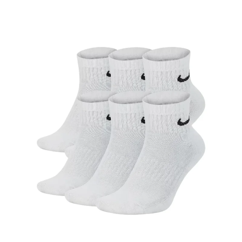 Everyday Cush Ankle Socks 6 Pairs White