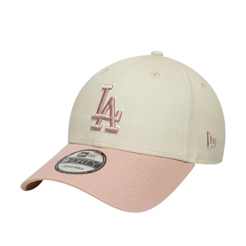 LA Dodgers MLB World Series Patch Light Beige 9FORTY Adjustable Cap