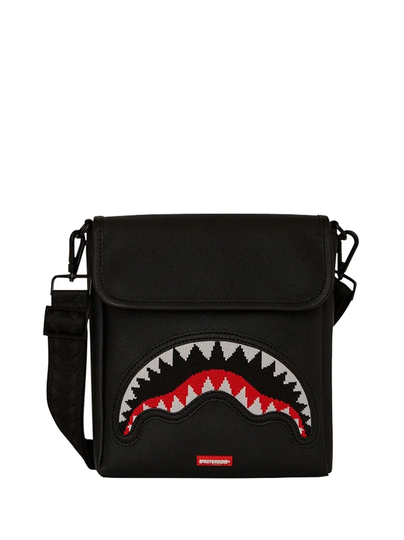 Sprayground Borsa a Tracolla Fly Knit Mouth Messenger Sling - Nero