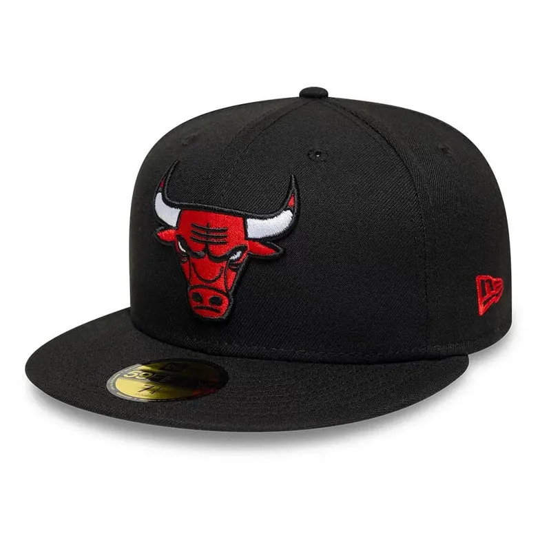 Chicago Bulls NBA Black 59FIFTY Fitted Cap