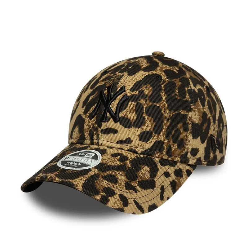 New York Yankees Womens MLB Leopard Dark Brown 9TWENTY Adjustable Cap