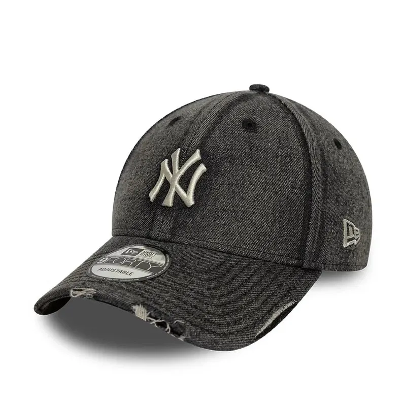 New York Yankees MLB Acid Wash Black 9FORTY Adjustable Cap