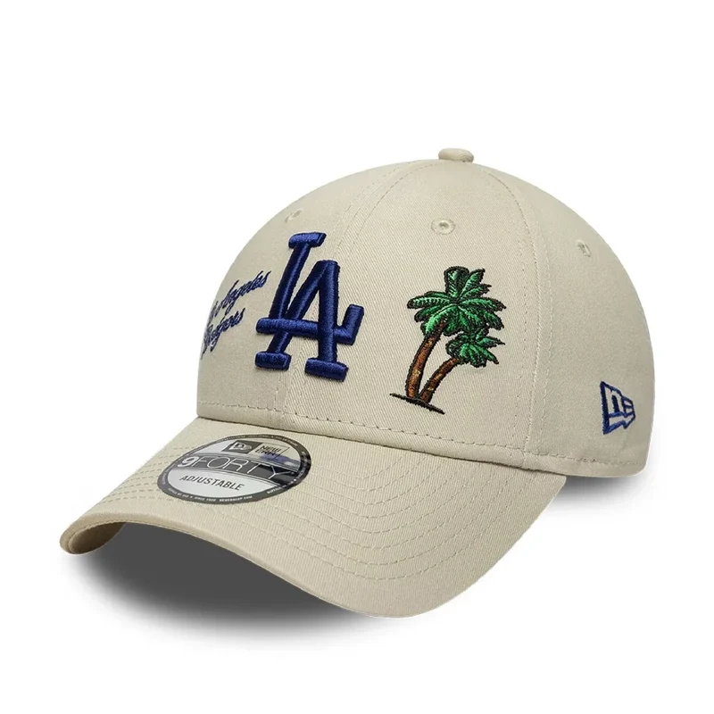 LA Dodgers MLB City Icon Light Beige 9FORTY Adjustable Cap