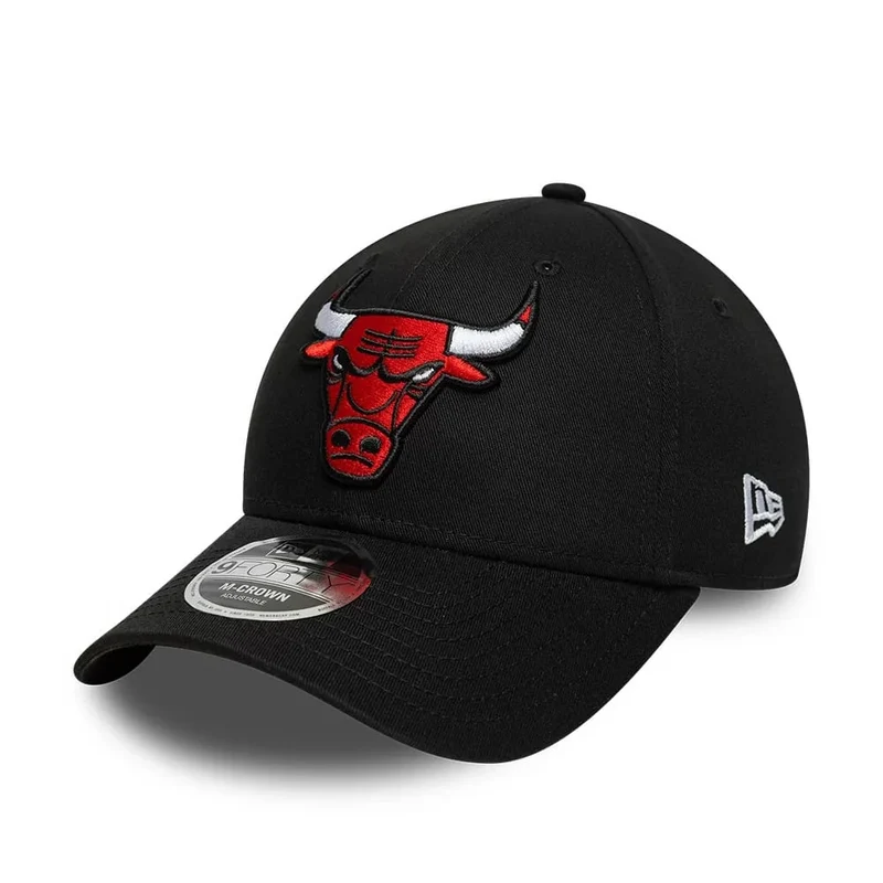 Chicago Bulls NBA Side Script Black 9FORTY M-Crown Adjustable Cap