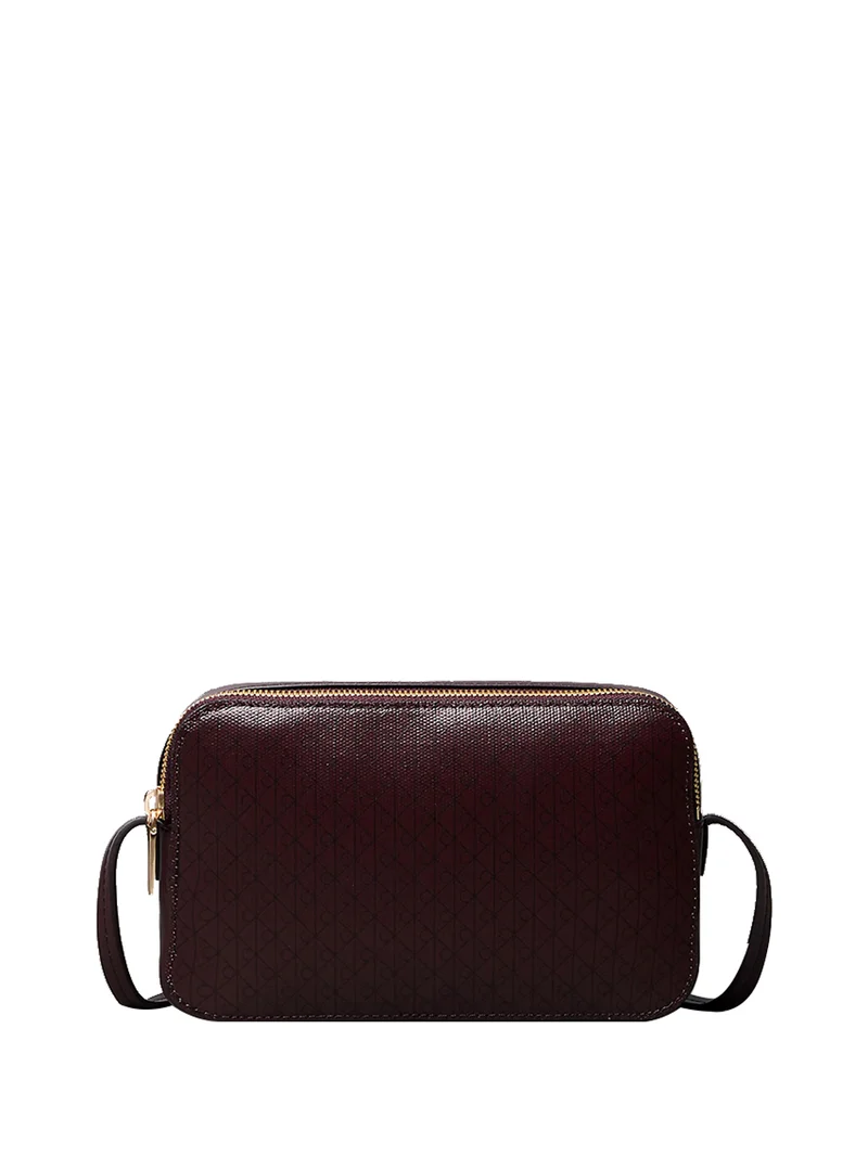 Calvin Klein Borsa A Tracolla Calvin Klein Elongated Camera - Bordeaux