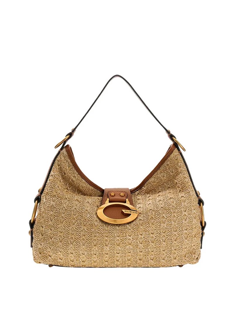 Guess Borsa A Spalla Guess Camden - Natural/Cognac
