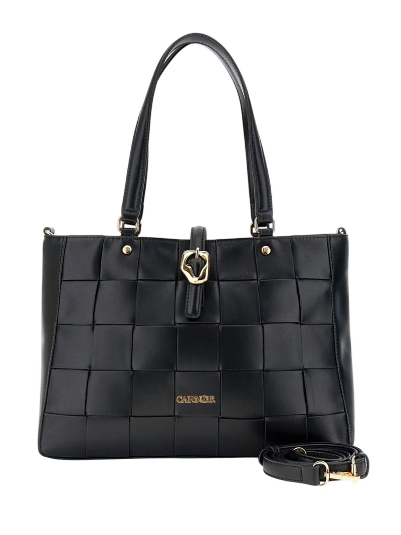 Cafè Noir Borsa A Mano Café Noir Con Pannello Intrecciato - Nero