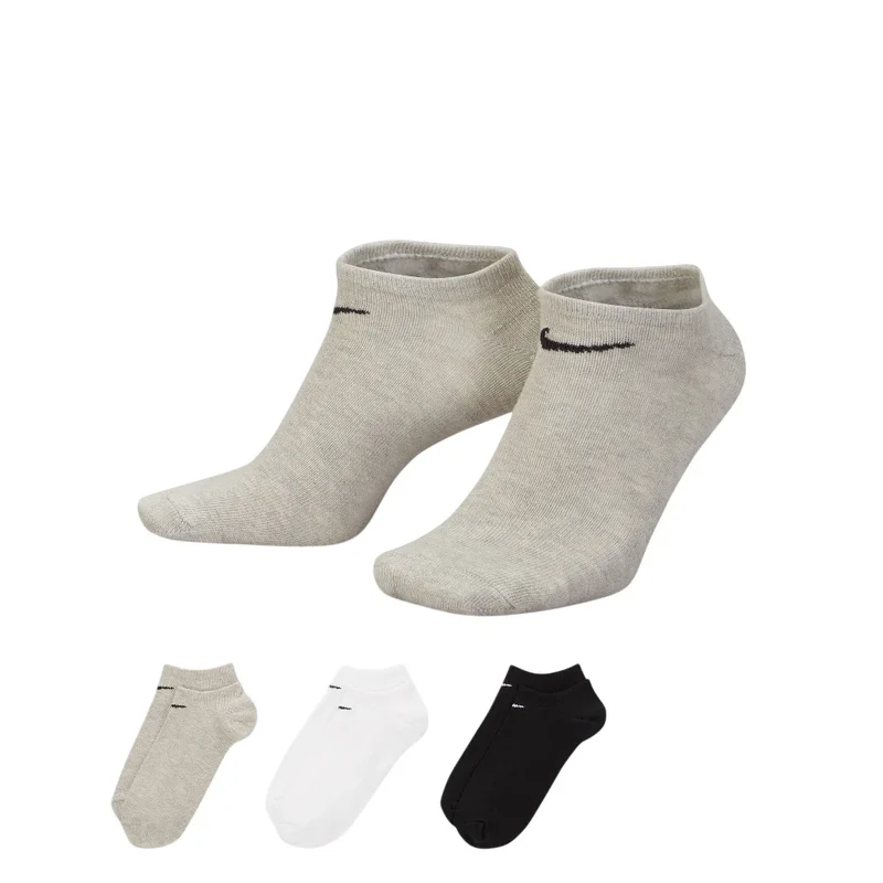 Lightweight Training No-Show Socks (3 Pairs) Multi