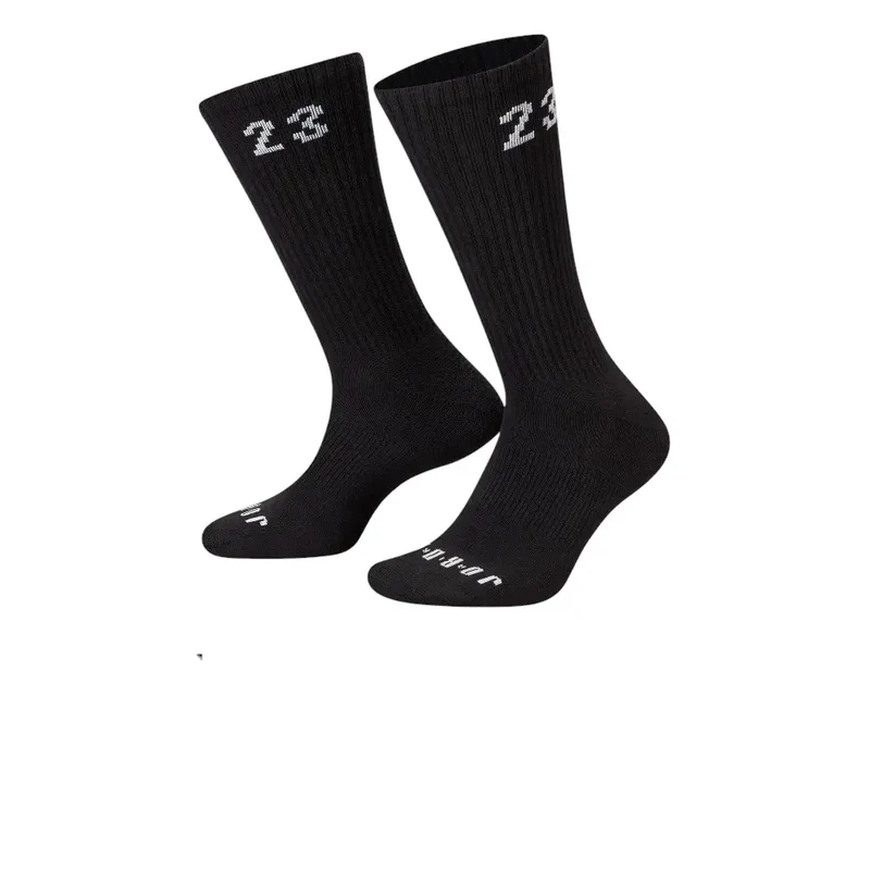 Essentials Crew Socks (3 Pairs) Black