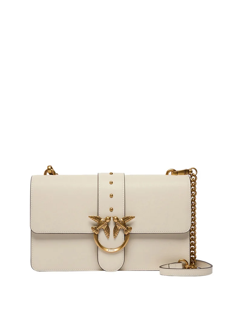 Pinko Borsa A Tracolla Pinko Love One Classic - Bianco/Oro