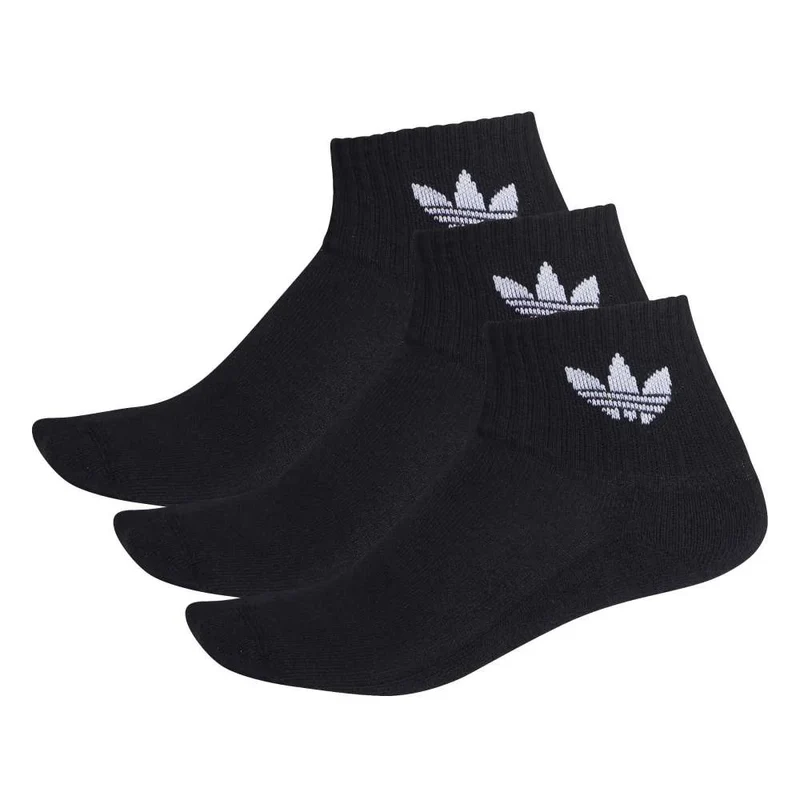 Mid Crew Socks 3 Pairs Black
