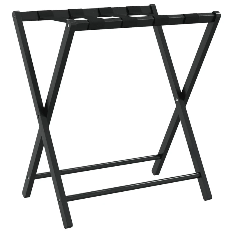 Portabagagli Design Arreda con Stile e Funzionalità 68,5x38x58 cm in bambù Nero