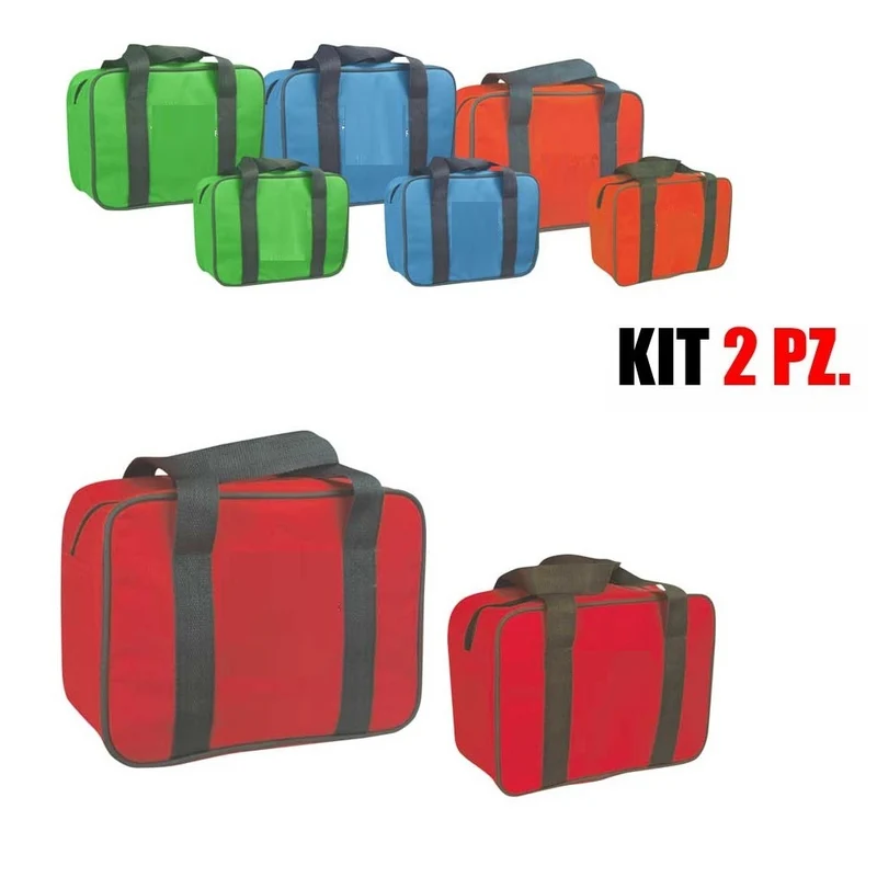 Kit 2 Borse Termiche Celeste 24LT 7LT Multifunzionali e Salvaspazio Resistenti