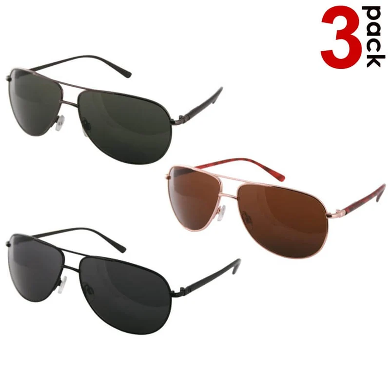 3 Occhiali da Sole ReflexxVision UV 400 Uomo modello Enna Colori Assortiti