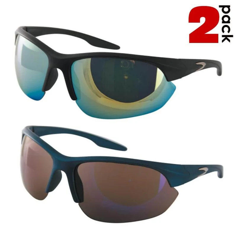 2 Occhiali da Sole ReflexxVision UV 400 Unisex modello Avellino Colori Assortiti