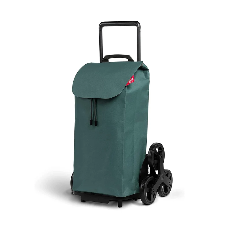 Gimi Trolley Tris Carrello per la Spesa Grande con 6 Ruote Impermeabile 52 Lt