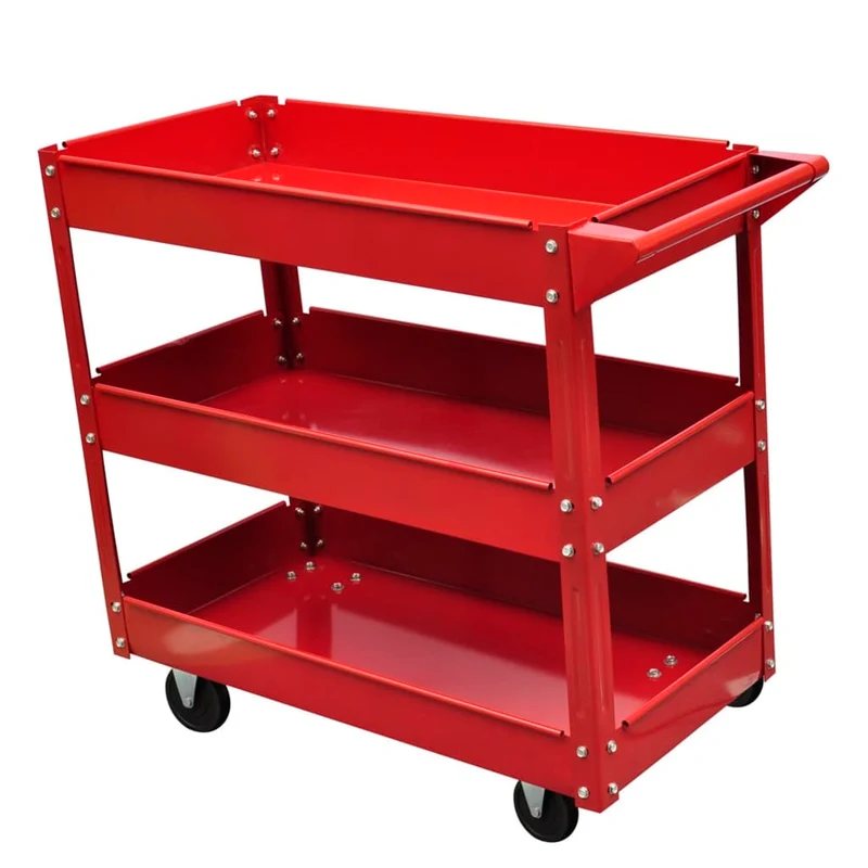 Carrello per Garage Portautensili in Acciaio Laccato Capacita di Carico 100 Kg