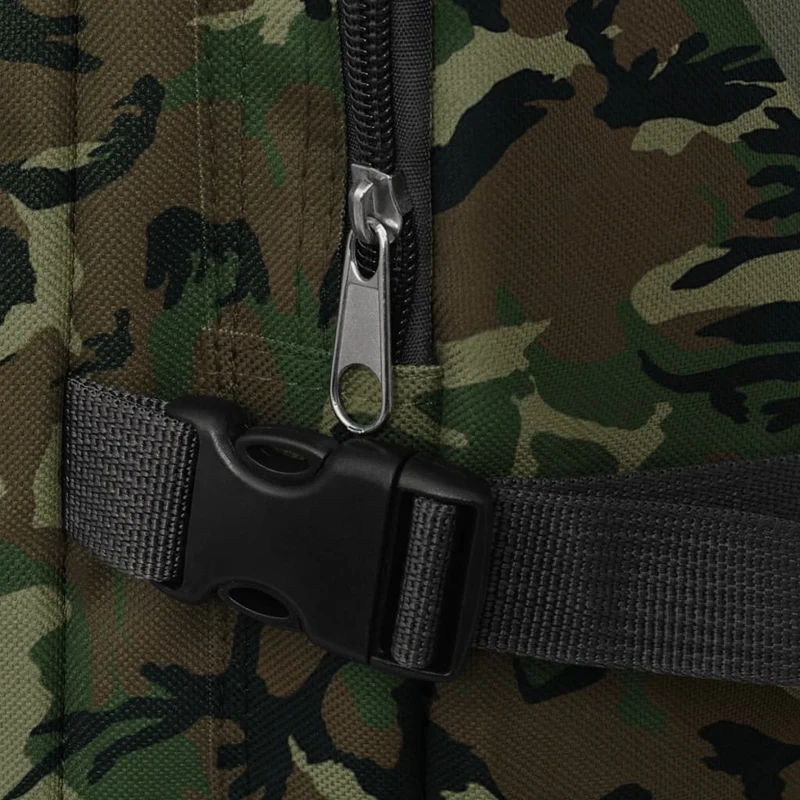 Zaino Stile Militare 65 L Idrorepellente cin Fibbie Robuste Mimetico
