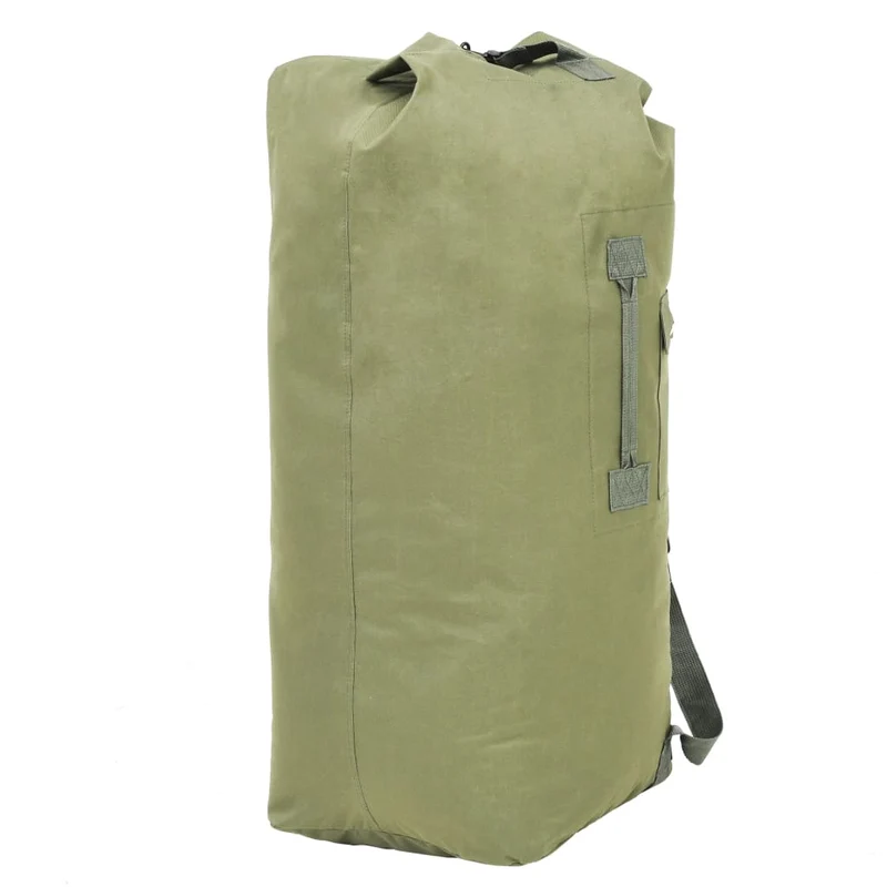 Borsone da Viaggio Militare 85 L Verde Oliva con Spallacci Resistenti