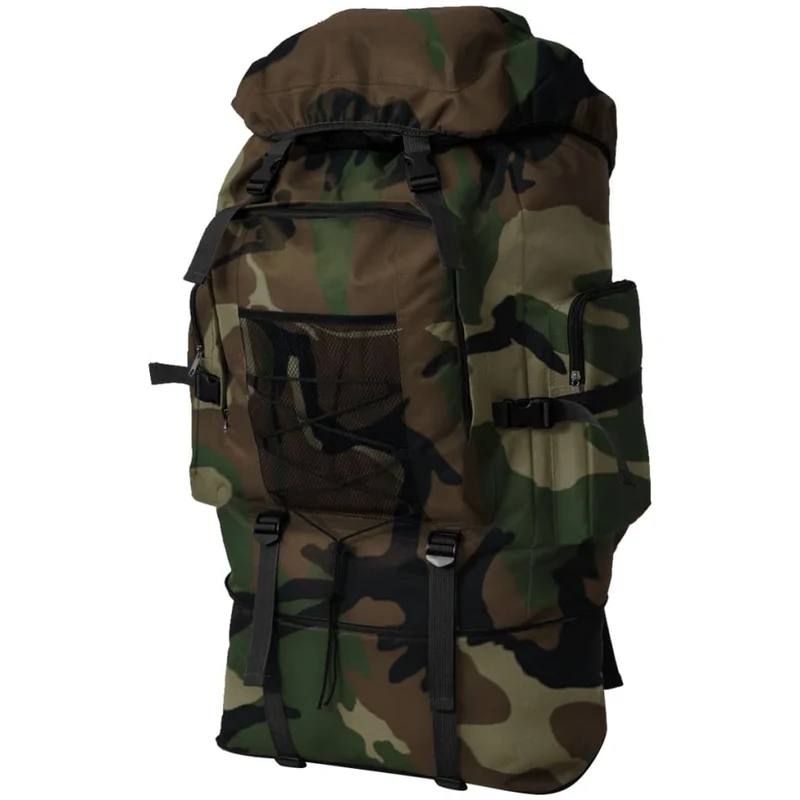Zaino stile militare XXL 100 L Mimetico Idrorepellente