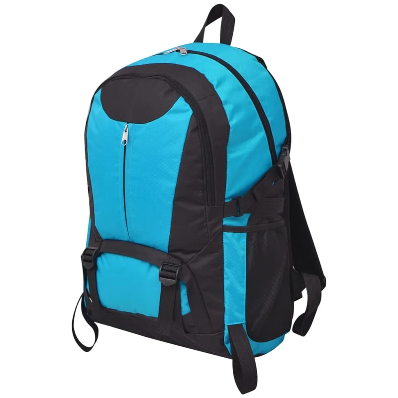Zaino da Trekking Con fibbie robuste 40L 32x22x53 cm Design Pratico Nero e Blu