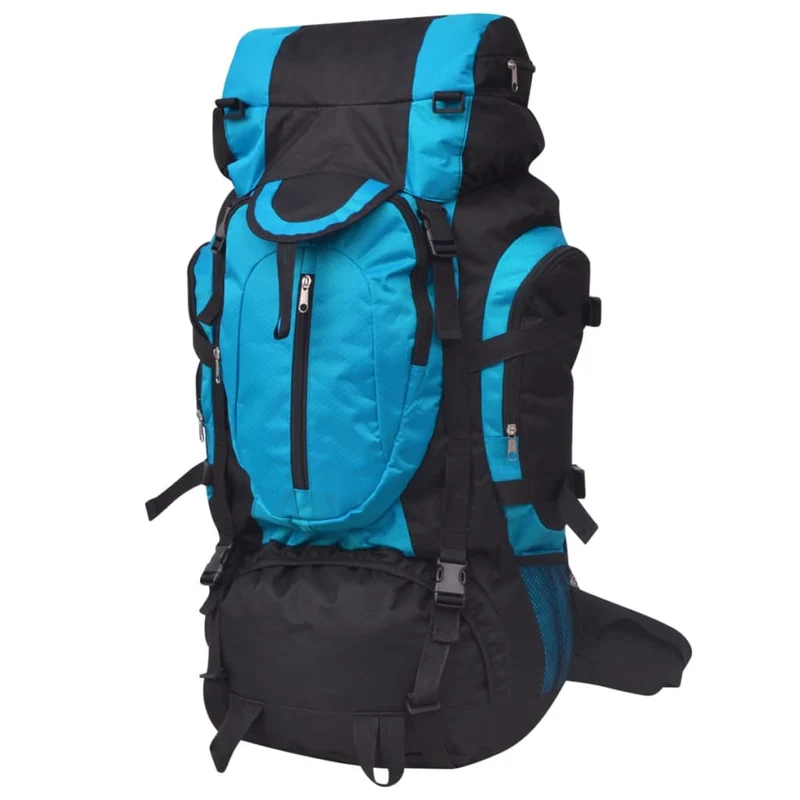 Zaino da Escursioni XXL 75 L 37 x 22,5 x 73 cm Nero e Blu
