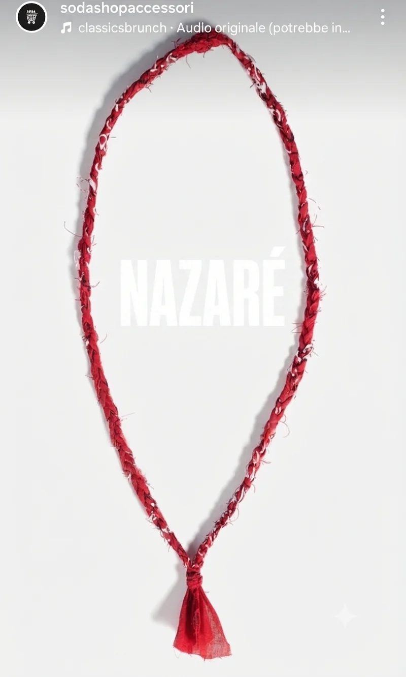 Soda - Collana Nazaré - Bandana intrecciata rosso