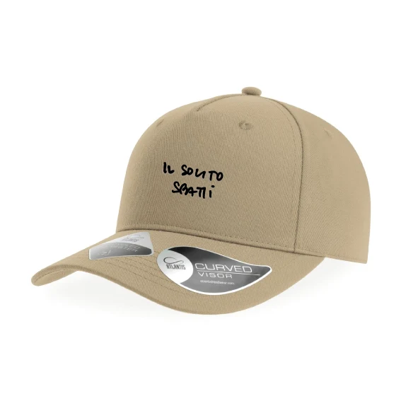 SODA STUDIO - Cappello Baseball Ricamato il solito sbatti - Khaky