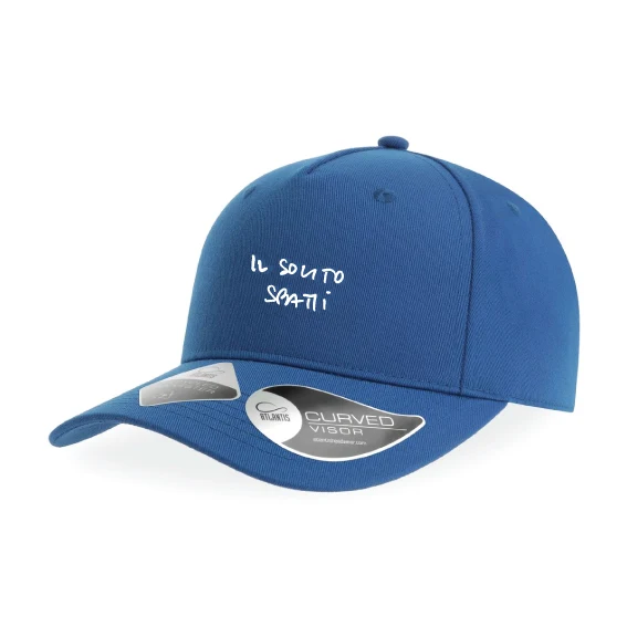 SODA STUDIO - Cappello Baseball Ricamato il solito sbatti -Blu Royal