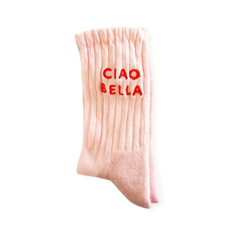 SODA STUDIO - Calzino Spugna ciao bella - rosa