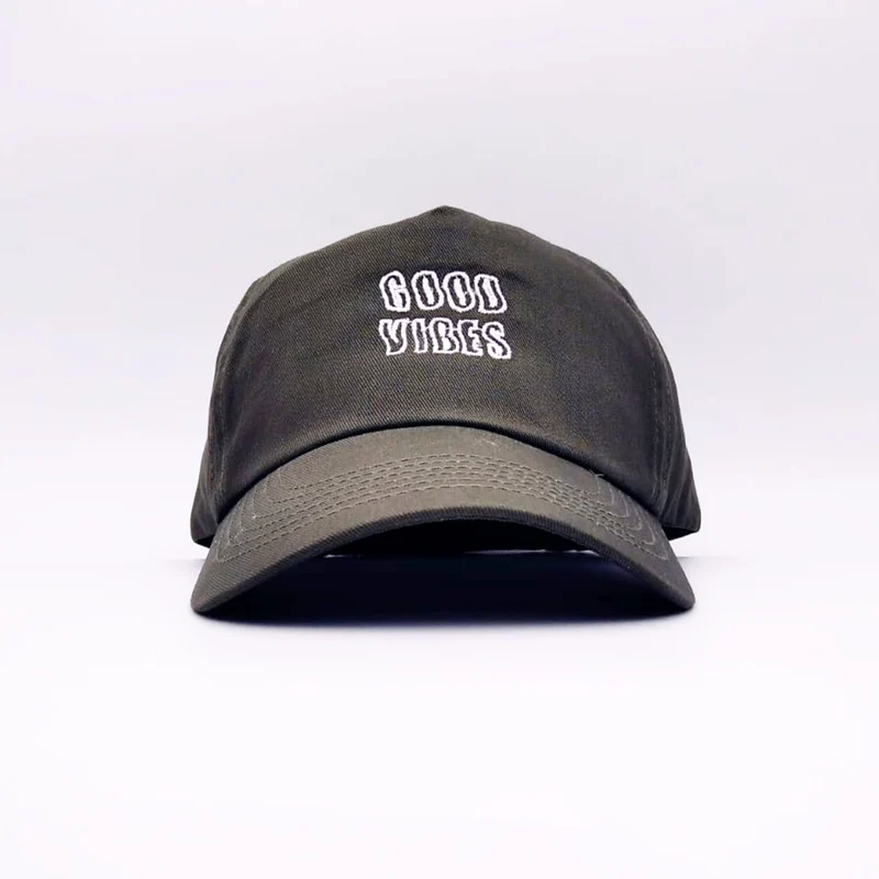 Soda Studio - Cappello Baseball Good Vibes - Army/white