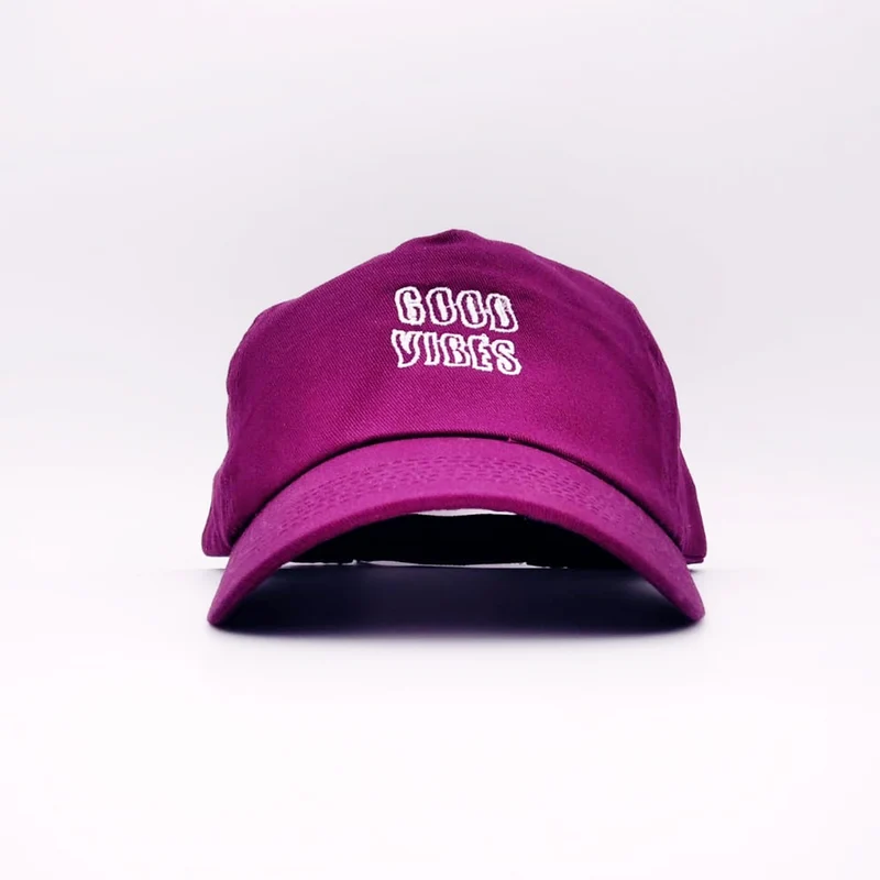Soda Studio - Cappello Baseball Good Vibes - Wine/white