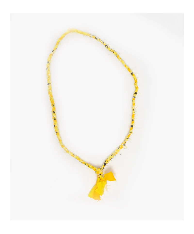 Soda - Collana Nazaré - Bandana intrecciata giallo sole