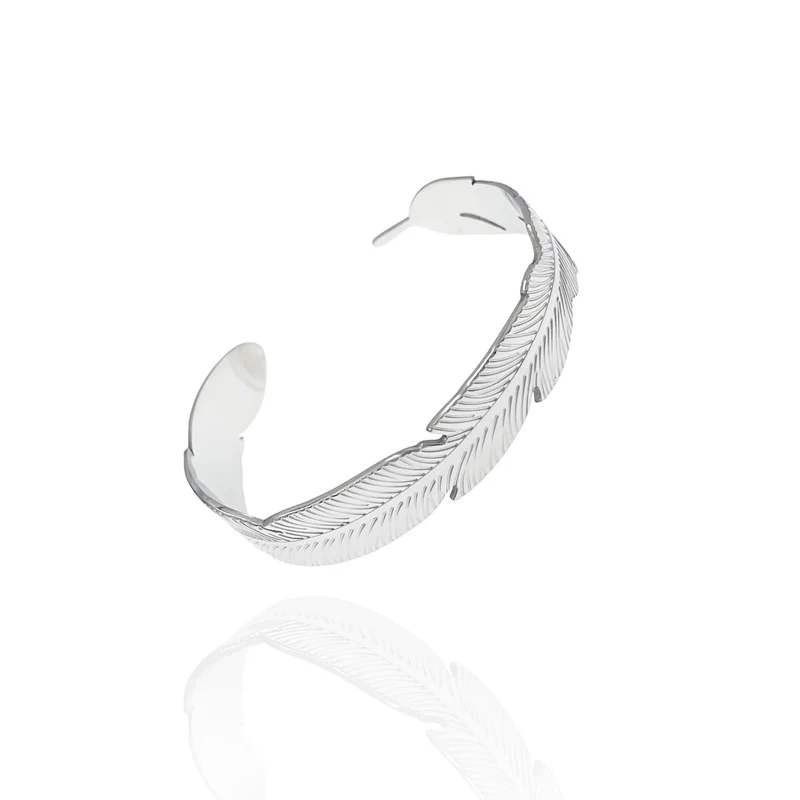 SODABIJOUX - Bracciale piuma Acciaio