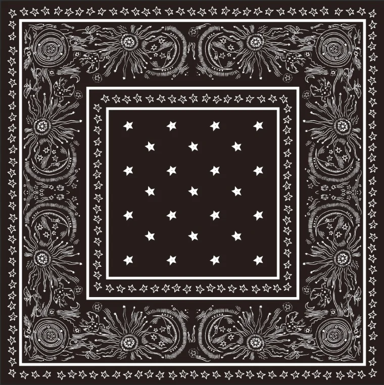 SODA - Foulard fantasia bianco e nero