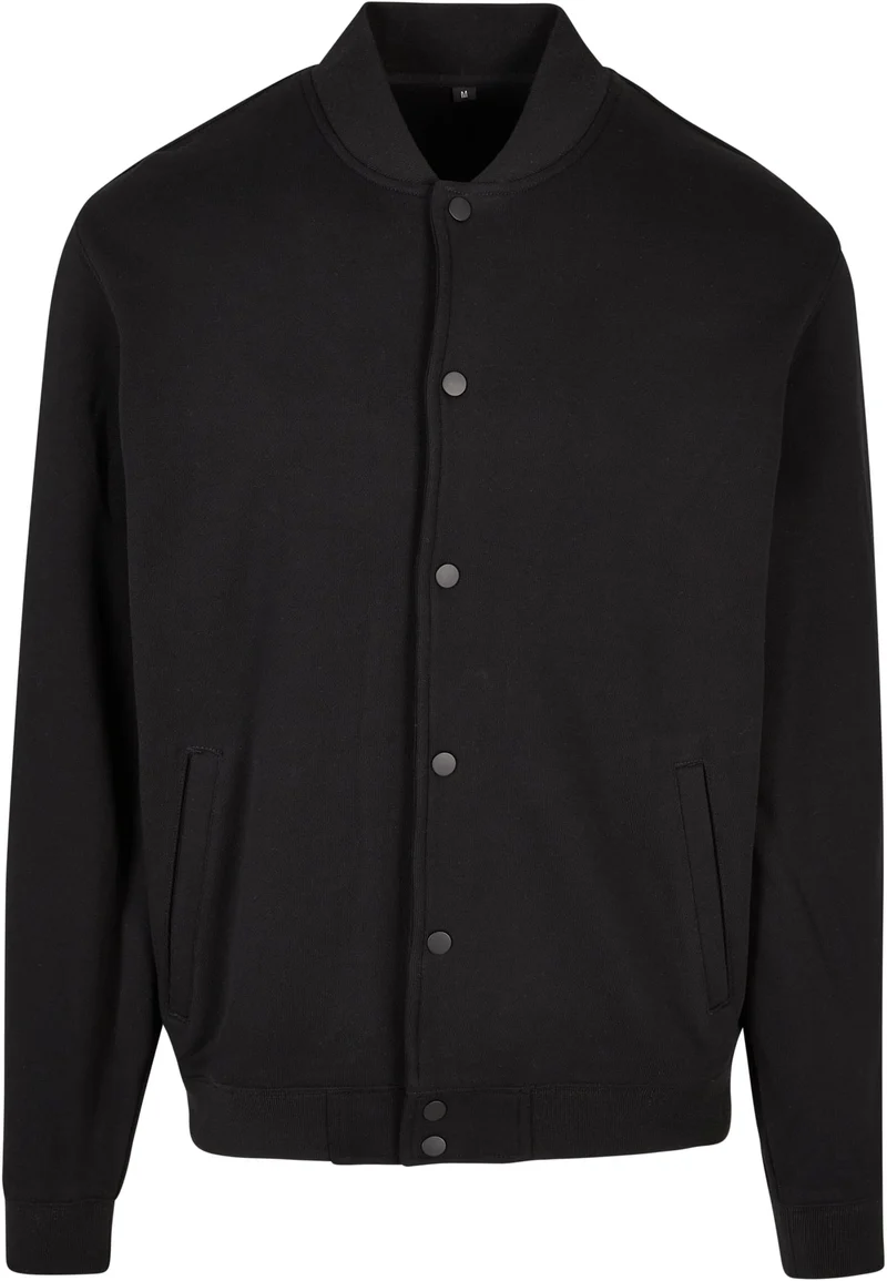 Liberty by SODA - varsity jacket in felpa garzata - Nero