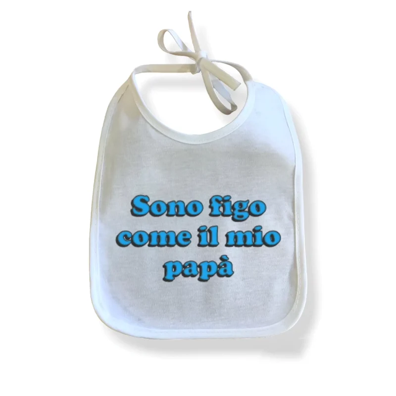 SODA - Bavaglino Festa del Papà - Figo come il Papà Azzurro
