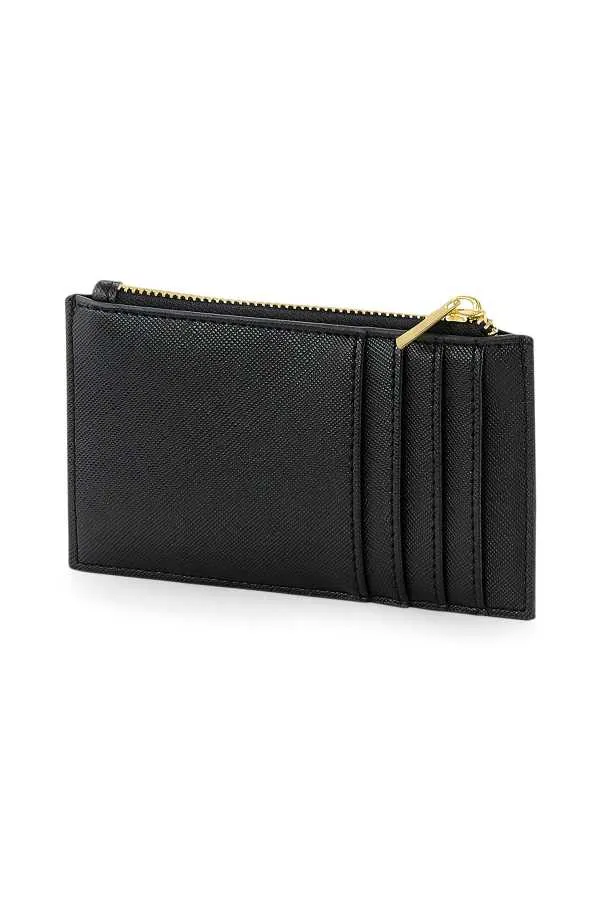 SODA - Boutique Card Holder Saffiano - Nero Oro