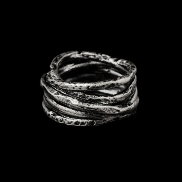 SODA - ANELLO FILAMENTO argento invecchiato