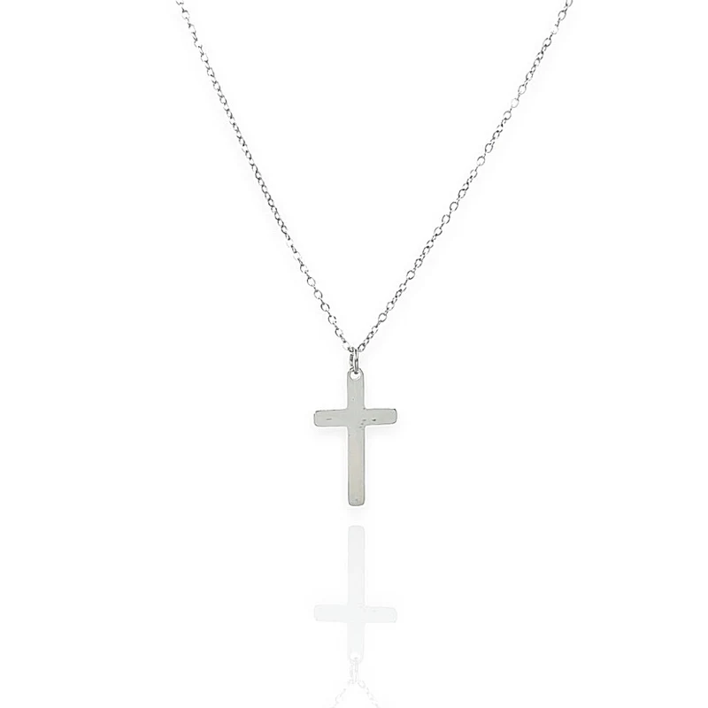 SODA - collana croce piccola acciaio