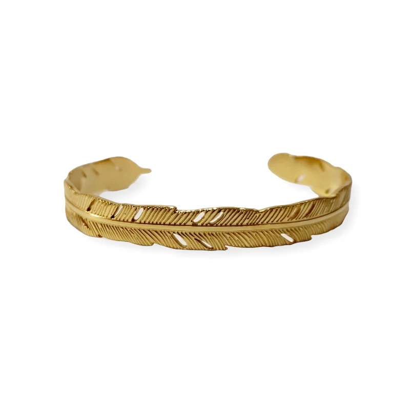 Soda - Bracciale piuma - Gold
