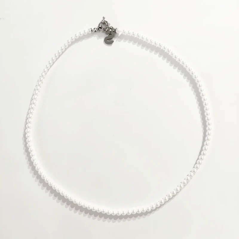 SODA - collana perle - bianco