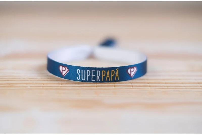 UO estudio Braccialetto "Superpapá" Blu