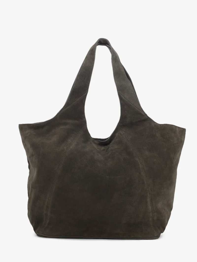Bag vintage suede dark brown
