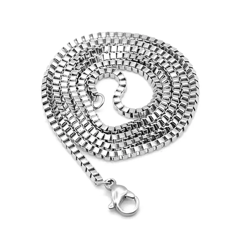 SODA - collana acciaio - maglia quadrata