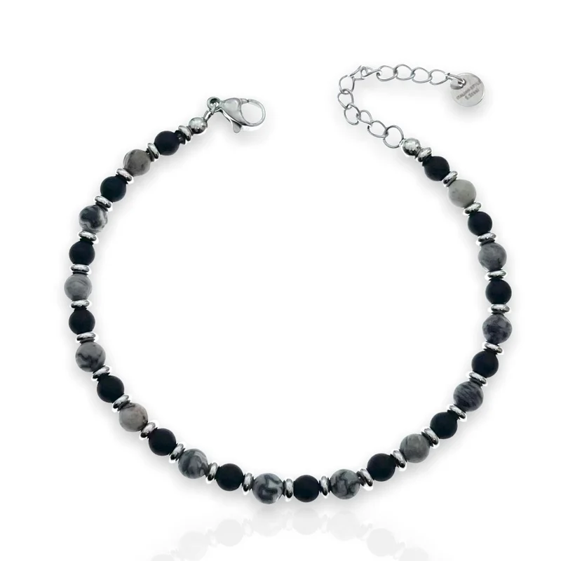 Soda - Bracciale Uomo pietre dure 4 mm