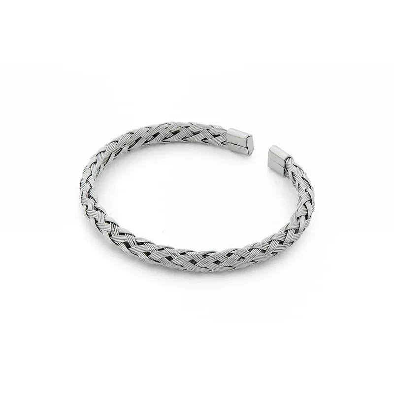 SODA - Bracciale rigido maglia intrecciata